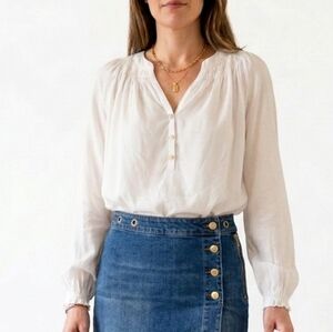 Lilly Pulitzer 100% Silk Long-Sleeve Blouse